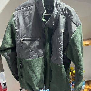 The North Face Green and Charcoal Denali Jacket